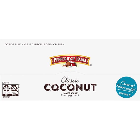 Pepperidge Farm Frozen Coconut Layer Cake, 19.6 oz. Box