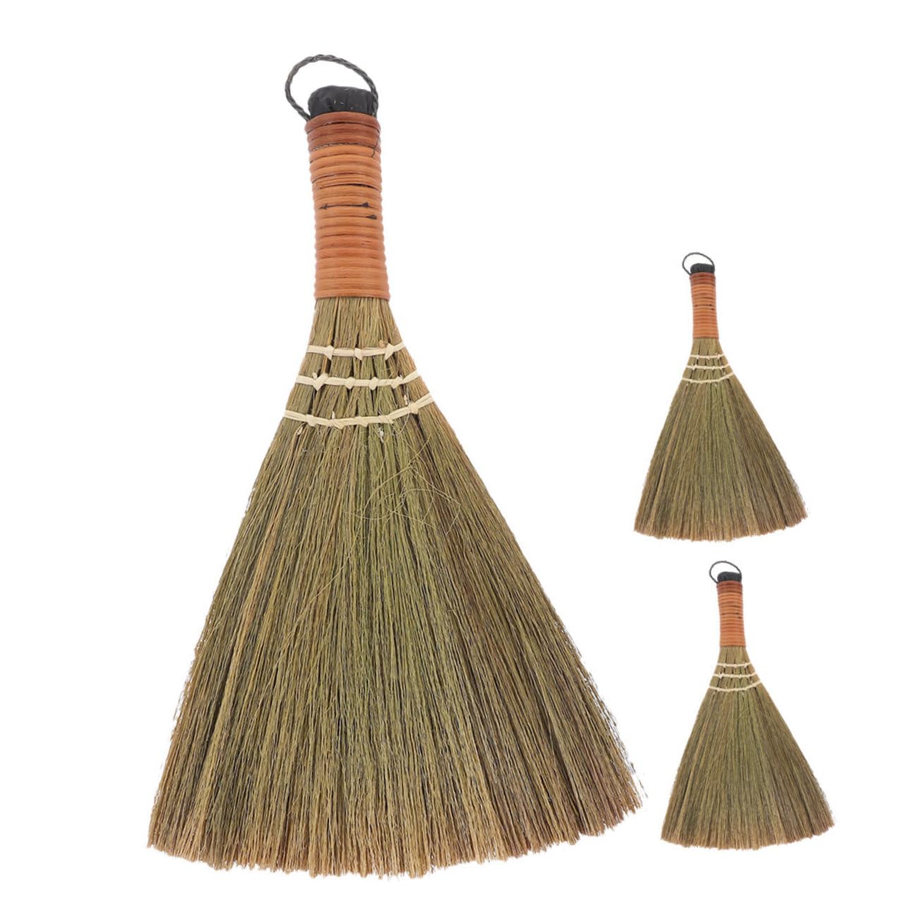 Levemolo Ergonomic Handle Whisk Broom Set for Gentle Cleaning Small Hand Broom for Home and Office Suitable for Wood and Tile Floors