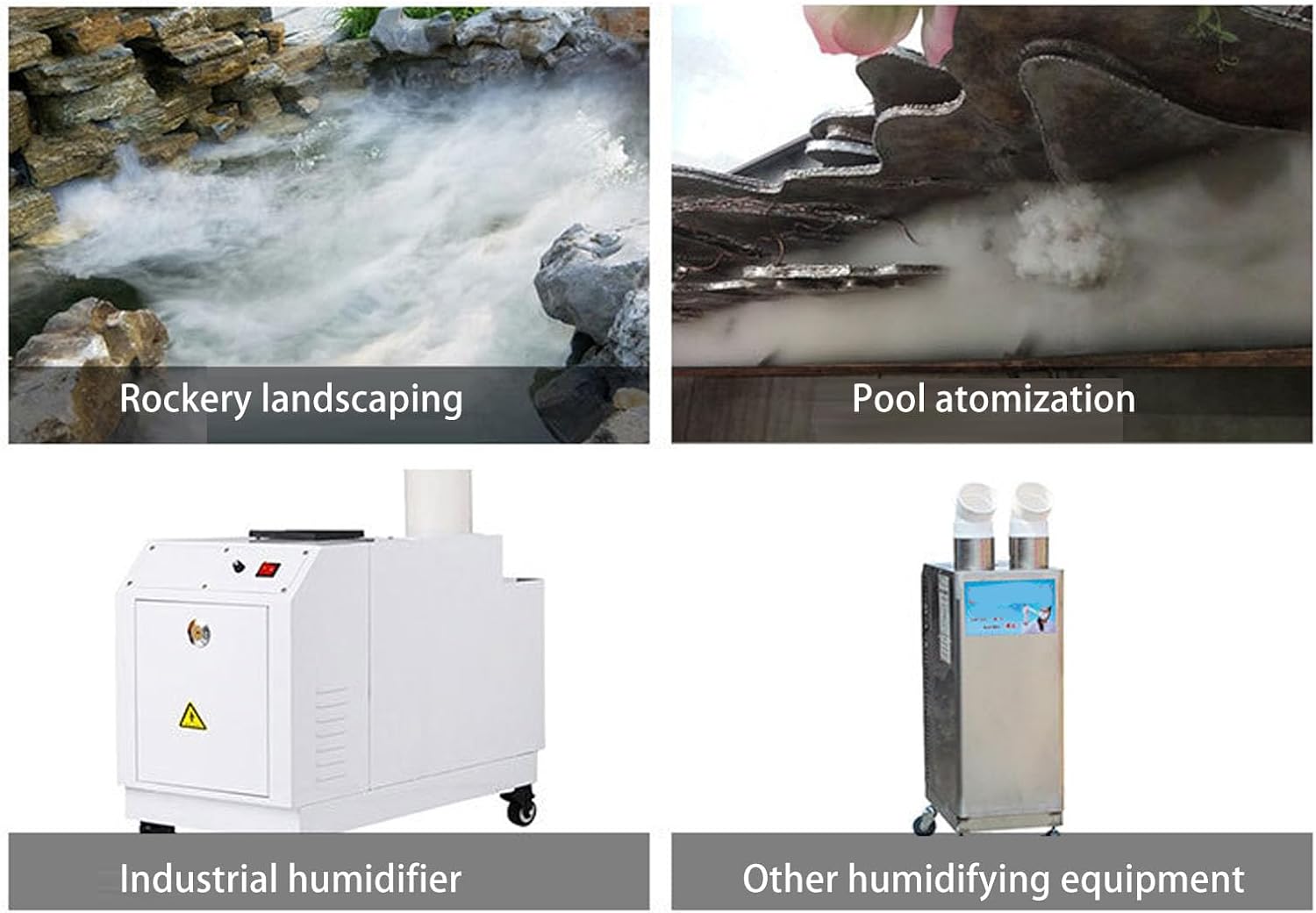 10 Head Mist Maker Ultrasonic Fogger, Stainless Steel Pond Humidifier Fog Machine Atomizing Plate - Dense Fog Creation, Quiet Operation, Ideal for Indoor and Outdoor Landscaping