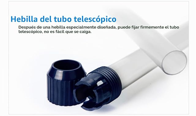 Foto 8 de 8 de WANGCL Kit de Limpieza de Grava de Acuario con batería eléctrica automática Filtro Sistema de Lavado de Arena…