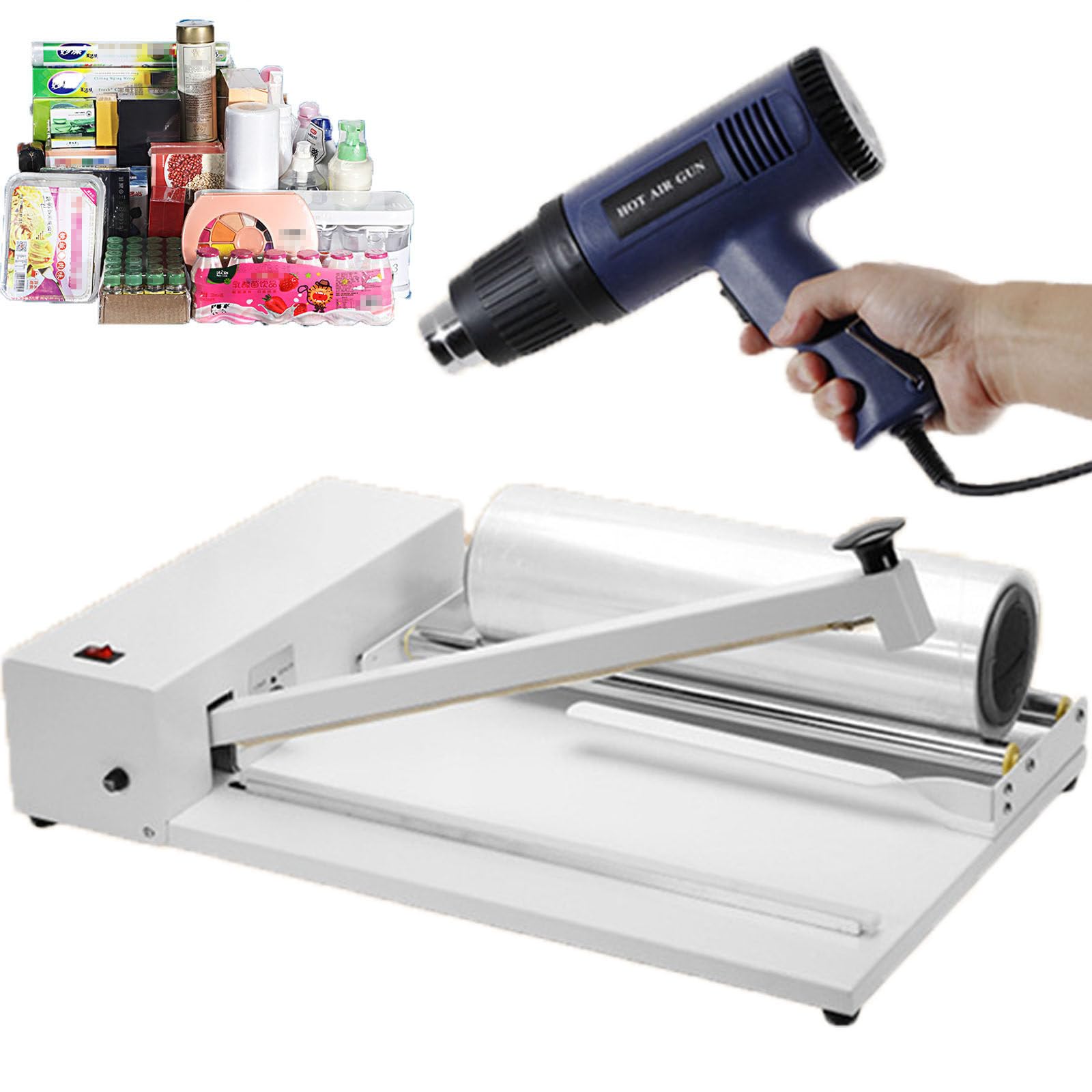 ylpddmm Professional 12‘’ 18‘’ 24‘’ I-Bar Shrink Wrap Machine SKA300/30cm