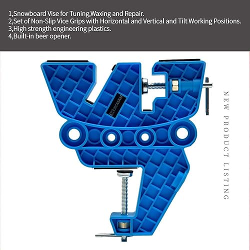 Miniatura 6 de XCMAN Tornillo de esquí y snowboard para afinación, depilación y reparación,Juego de empuñaduras antideslizantes con posiciones de trabajo