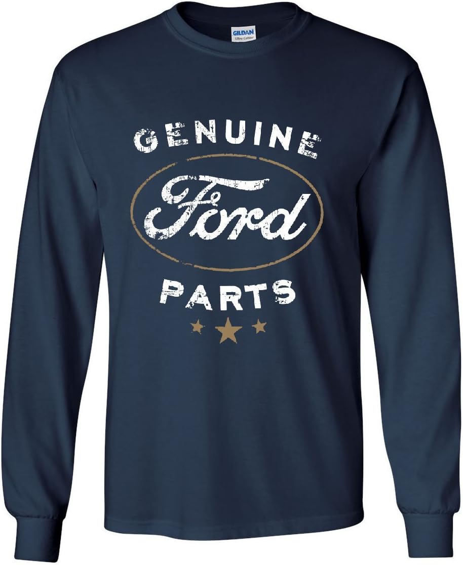 Genuine Ford Parts Long Sleeve T-Shirt Distressed Ford Logo Tee