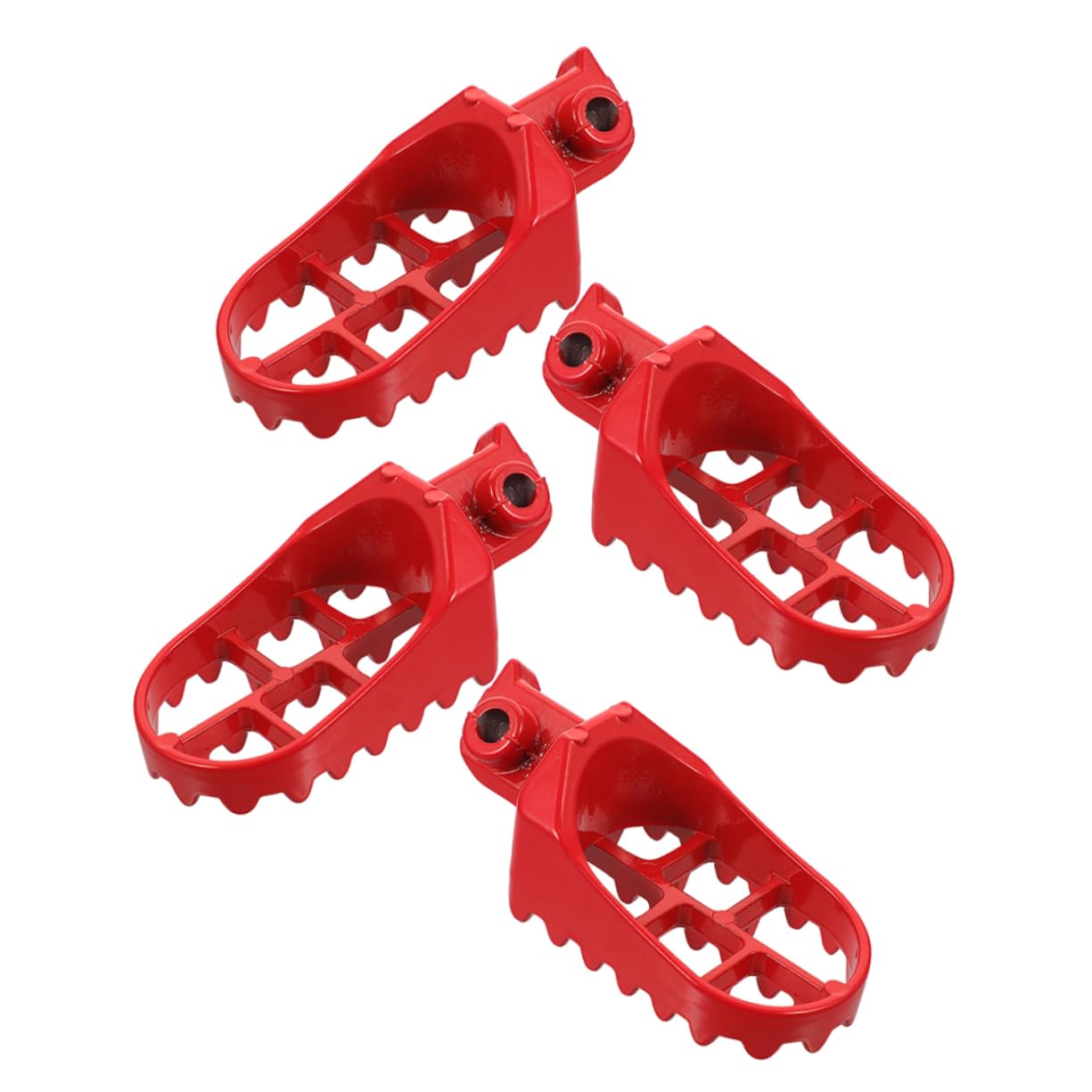 Estriberas para Motocross 4 Piezas de Aluminio Rojo para Pit Bike