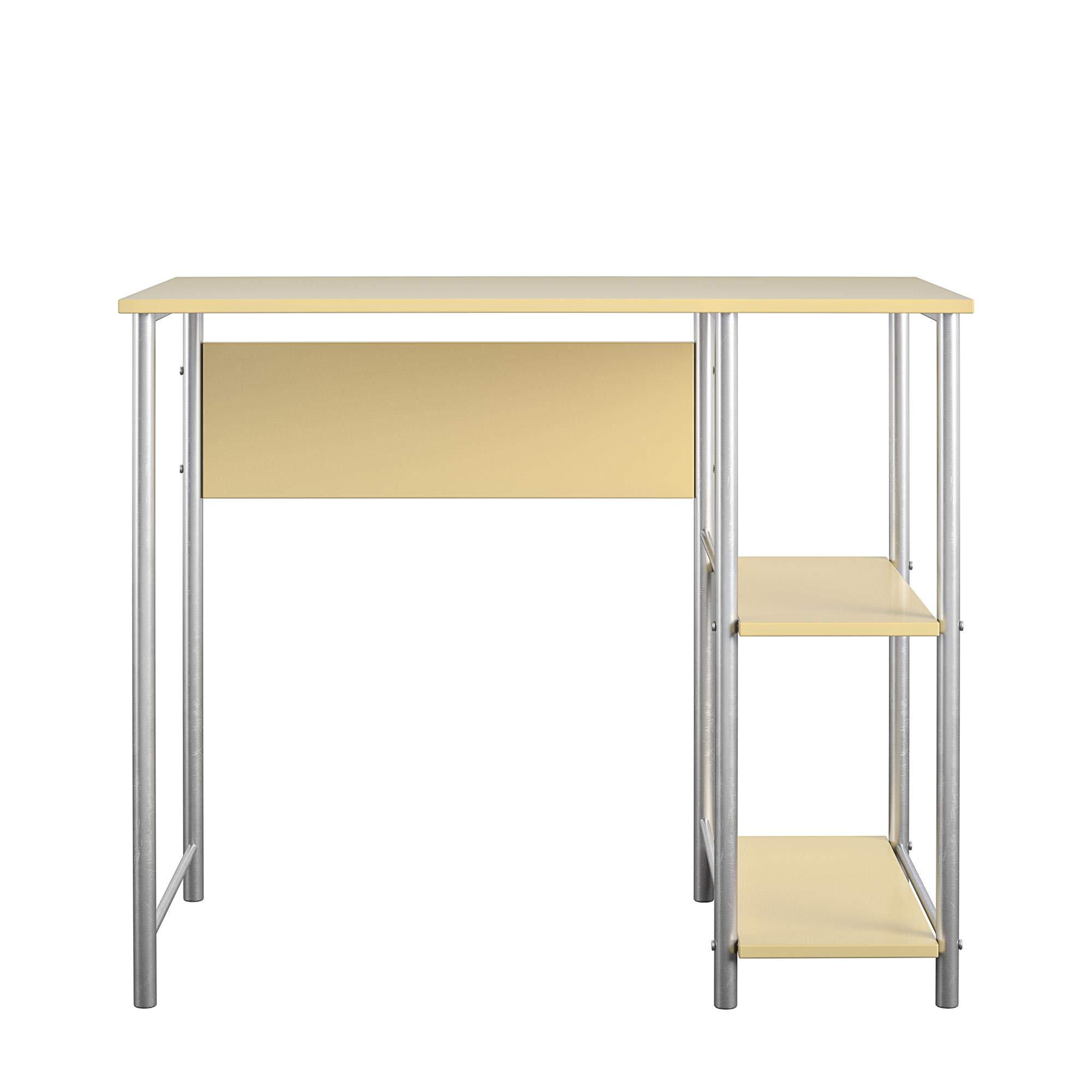 REALROOMS Gideon Metal Student Computer Desk, Yellow