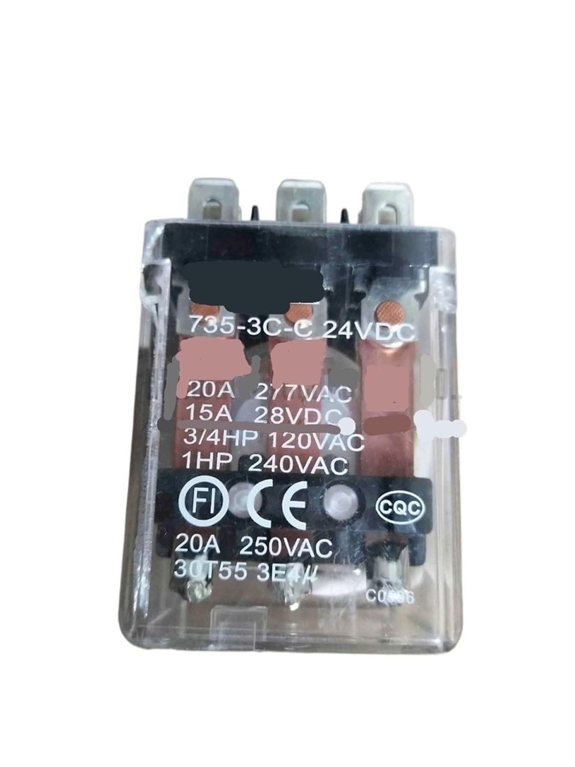 735-3C-C 735-3A-C 735-3A-F-C-T 12VDC 24VDC High Power Relay 20A 250VAC 11 Pins(735-3A-C 24VDC)