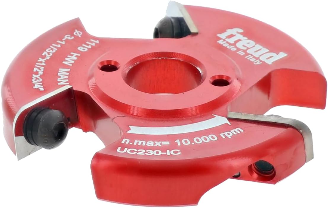 Freud 3-11/32" (Dia.) Insert Cutter Backcutter For Double Raised Panels for 3/4" Stock (UC230-IC)