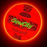 GlowCity LED Volleyball - Size 5 Light Up Glow in The Dark Volleyball with Pump and Batteries, Water-Resistant for Beach and Pool Play, Great Gift in a Colorful Box