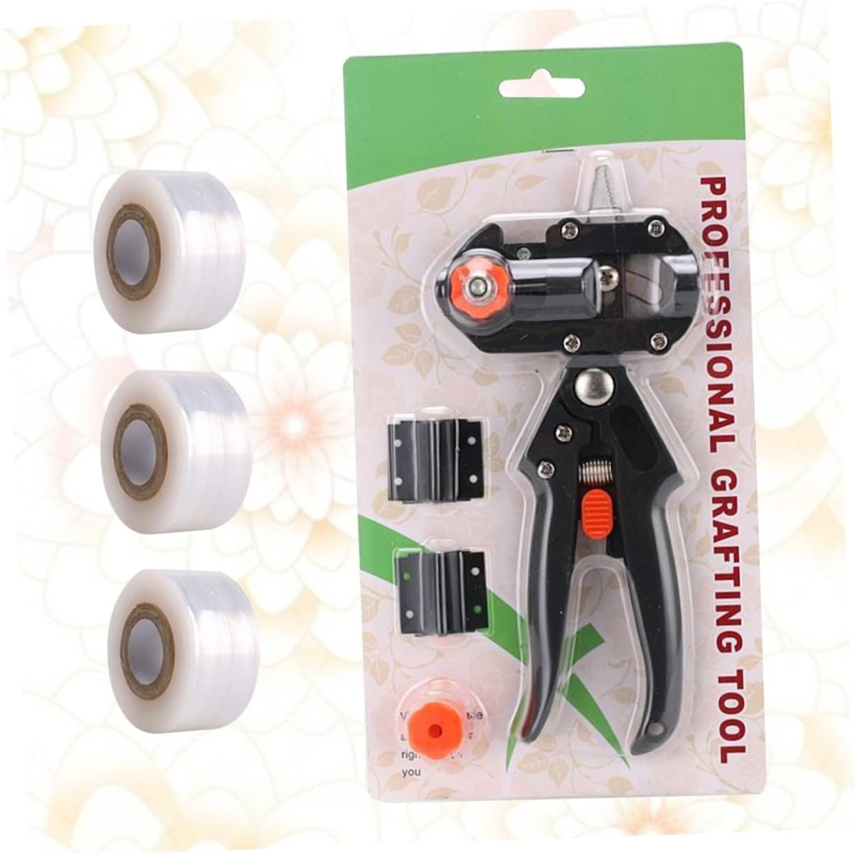 3pcs Grafting Shears Scissors for Fruit Trees Multi-function Bud Cutter Replaceable Blades and Tapes for Efficient Gardening and Pruning Tasks