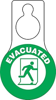 Accuform TAD612 Plastic Shaped Door Hanger Tags, Legend