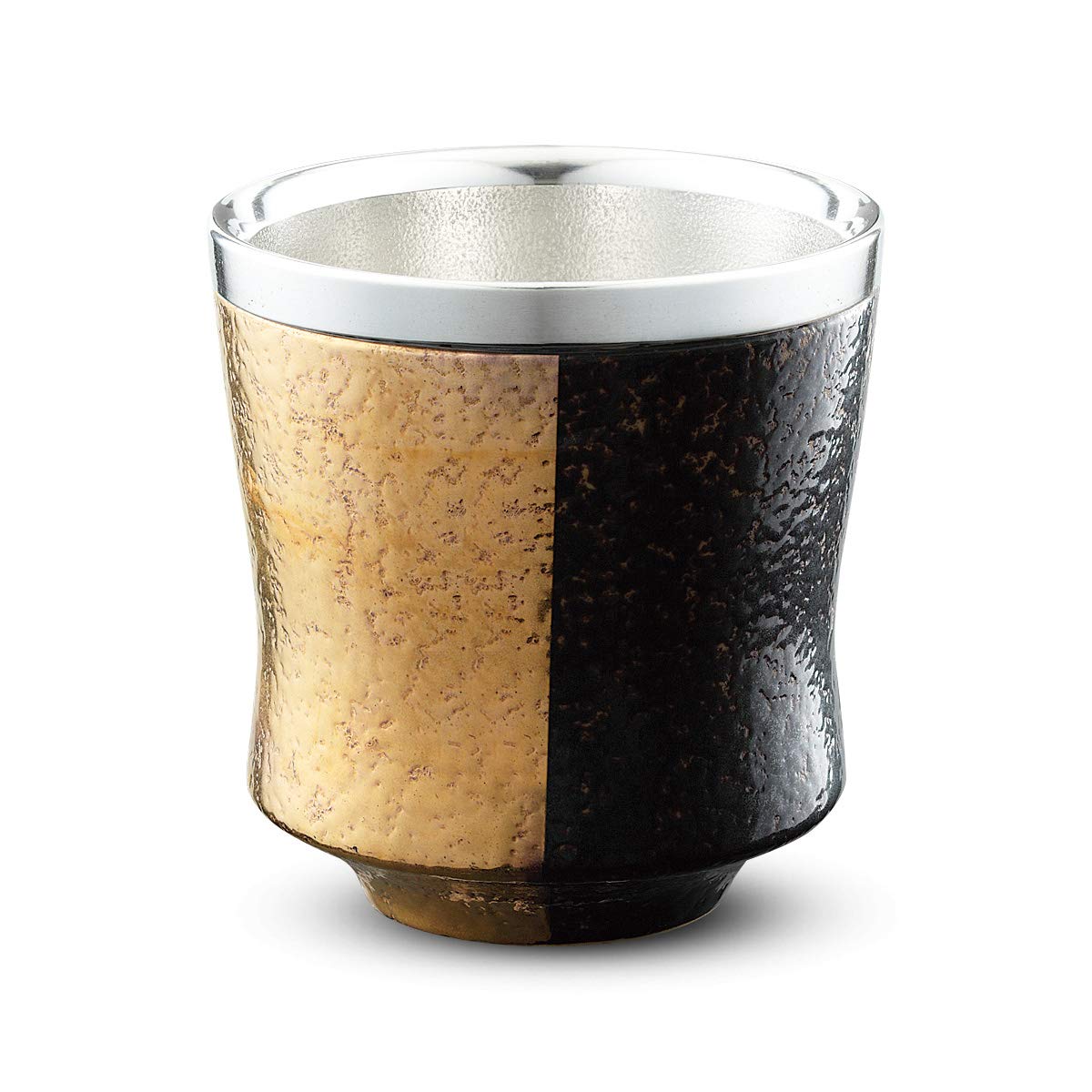 CtoC Japan ZEN Pottery Rock Glass, Multi, φ3.6 x 3.8 inches (9.1 x