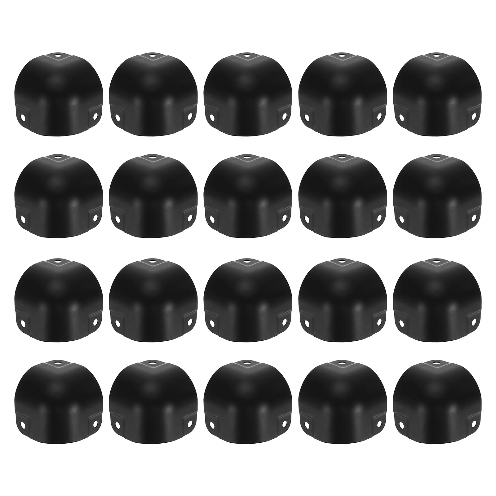 uxcell 20 Pcs Decorative Box Corner Cover, 29mm Metal Edge Guard, Furniture Corner Edges Protector, Black