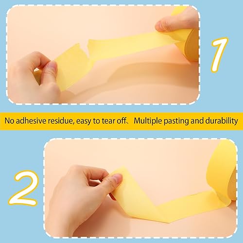 Miniatura 3 de Frienda 30 rollos de cinta adhesiva amarilla para automóviles y vehículos, cinta de pintura para carrocería de automóviles, cinta adhesiva de