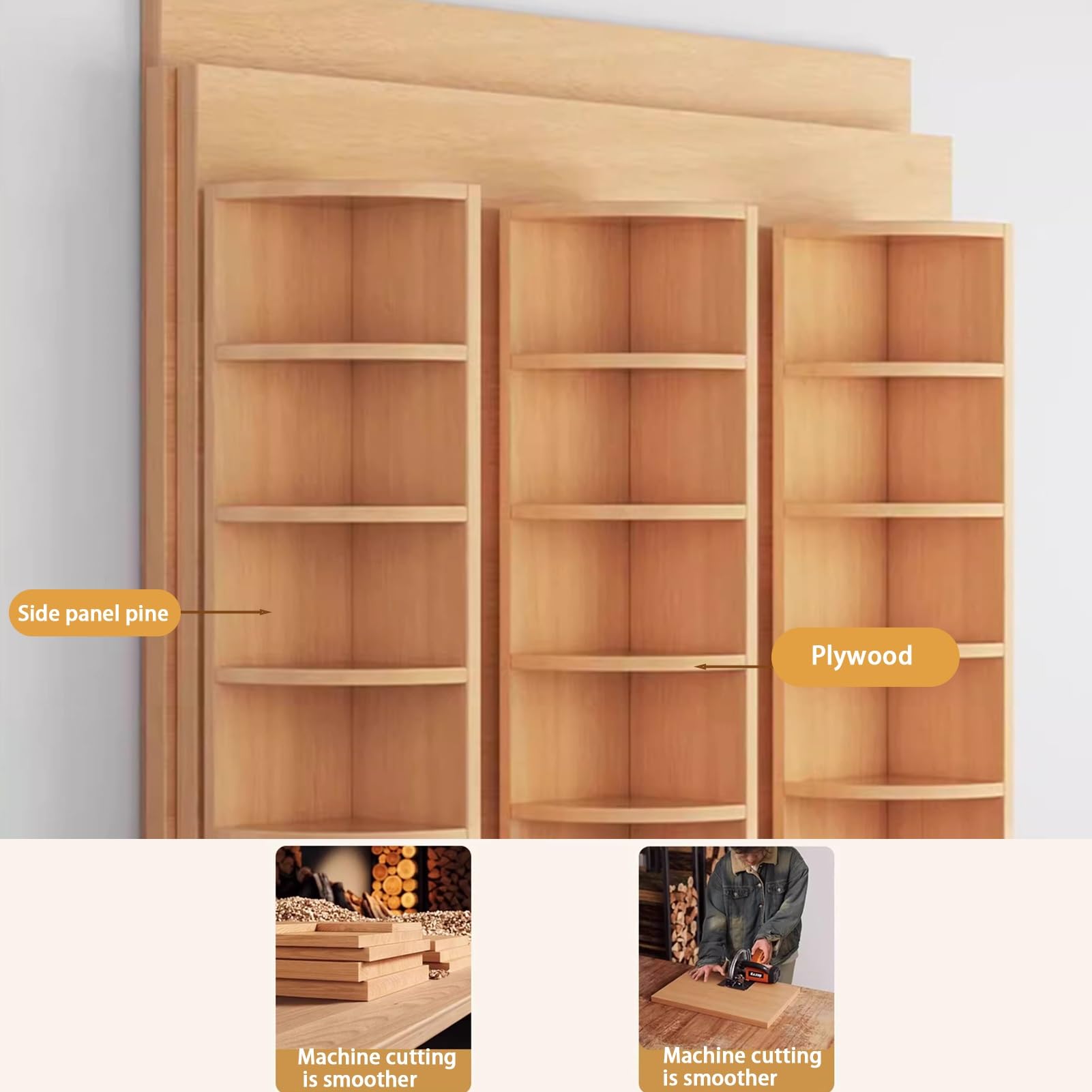 Libreria angolare a forma di L, scaffale angolare multistrato con pannello anti-goccia, supporto multiuso per casa, ufficio, soggiorno (90 cm)