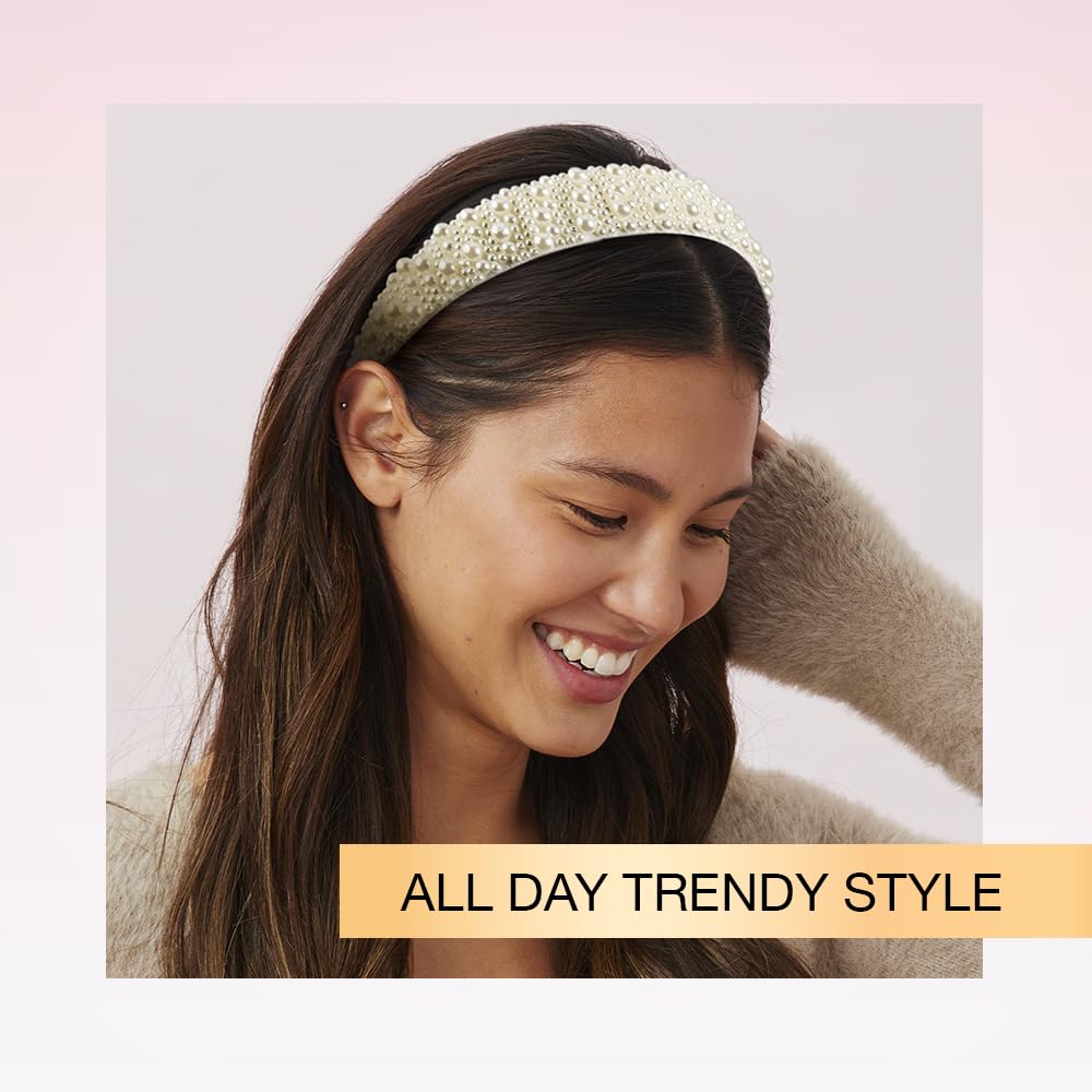 Amazon.com : CONAIR Scunci Pearl Headband - ideal for all  display picture 3