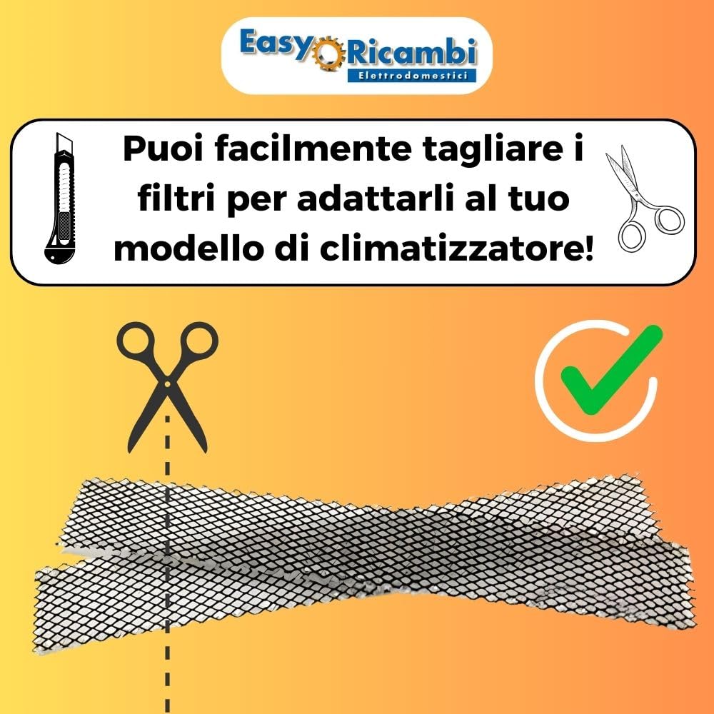Easyricambi 2 Elektrostatische Klimaanlagenfilter 255x40mm Luftfilter für Klimaanlage, Ersatz für Daikin-Filter, Klimageräte Ersatzteile passend für: DAIKIN FTXS FTKS 20 25 35 D + FTXS20 25 35 42 50 G