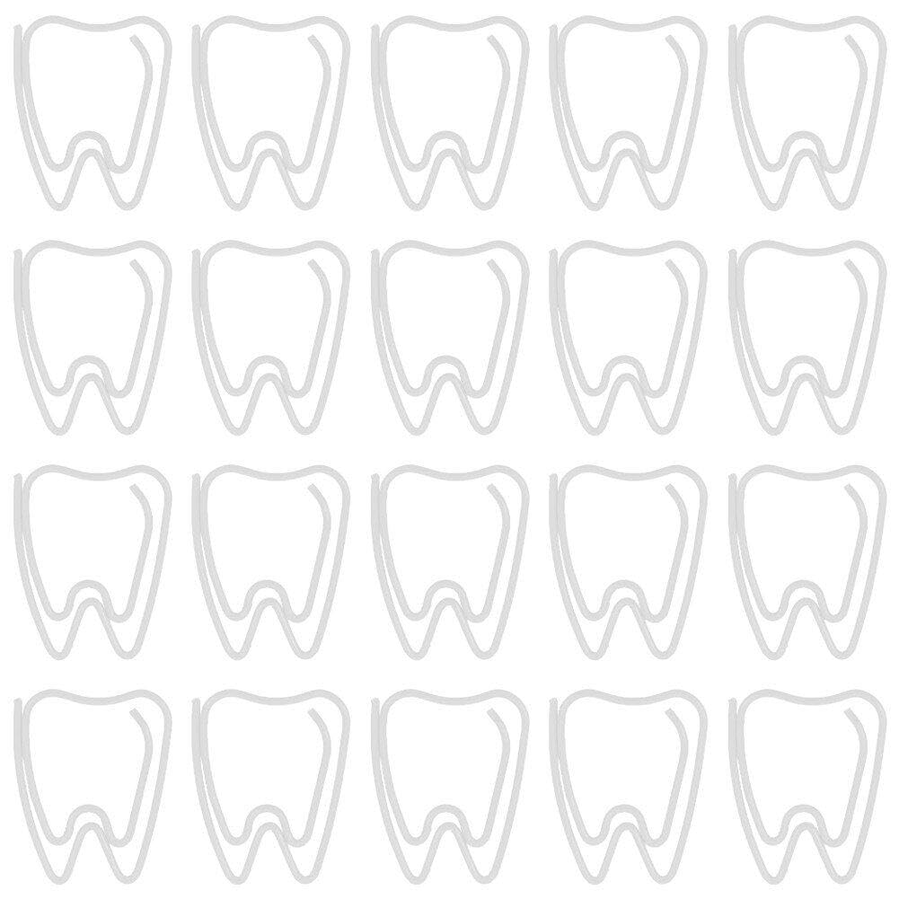 Casiler 100pcs Tooth Shaped Paperclips Paper Organizing Clip Metal Office Small Paper Clips Clamps Bookmark for Office School Stationery