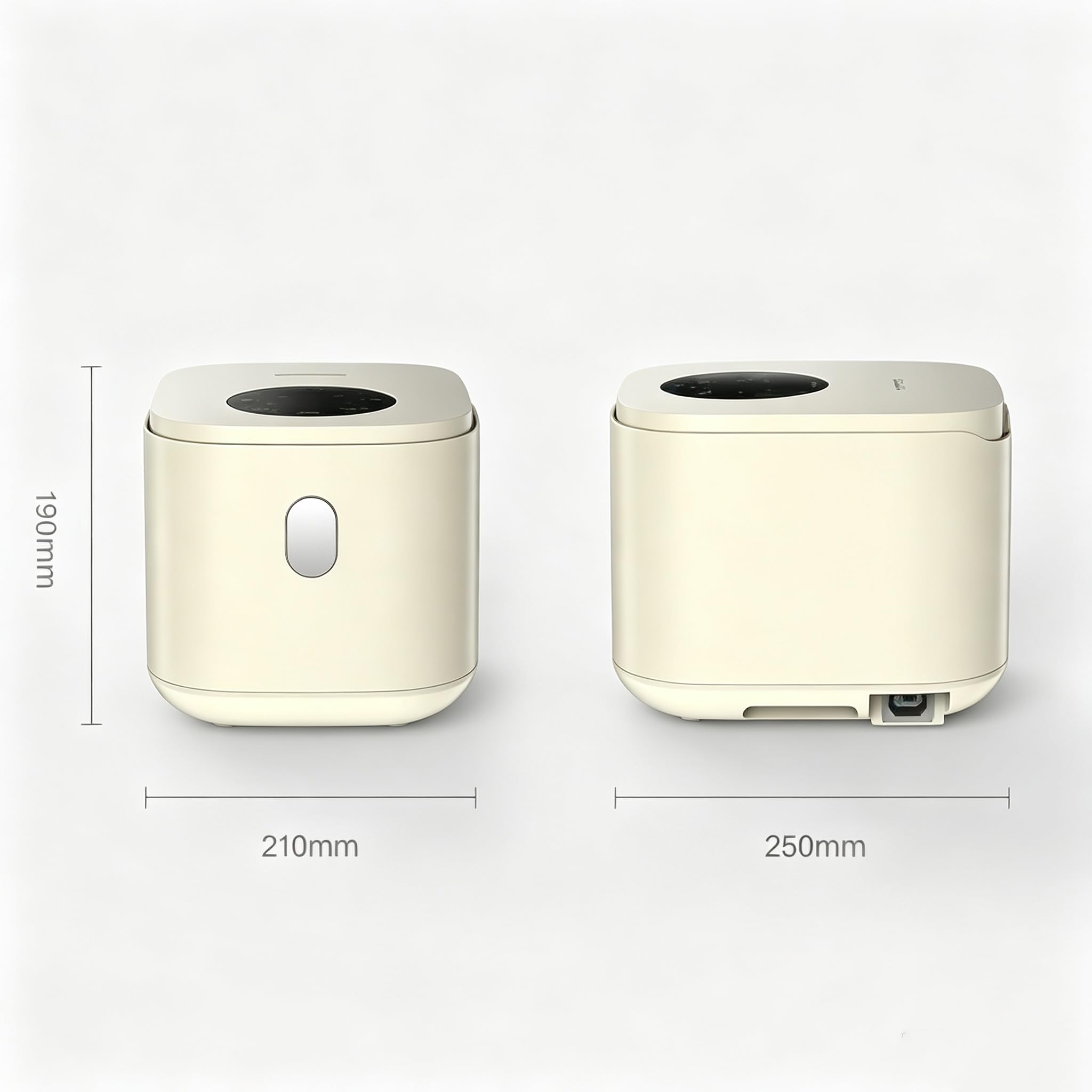 Cuociriso A Basso Contenuto Di Zucchero, Mini Pentola Per Riso Da 2,5 Litri | Con rivestimento interno antiaderente in ceramica, timer 24 ore e 8 funzioni, display a LED e avvio con un clic(2.5L)