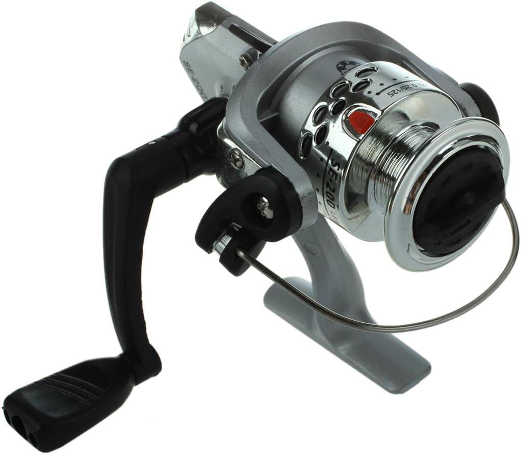 qunhai 3BB Ball Bearings Left/Right Interchangeable Collapsible Handle Fishing Spinning Reel SE200 5.2:1 (Silvery) by qunhai