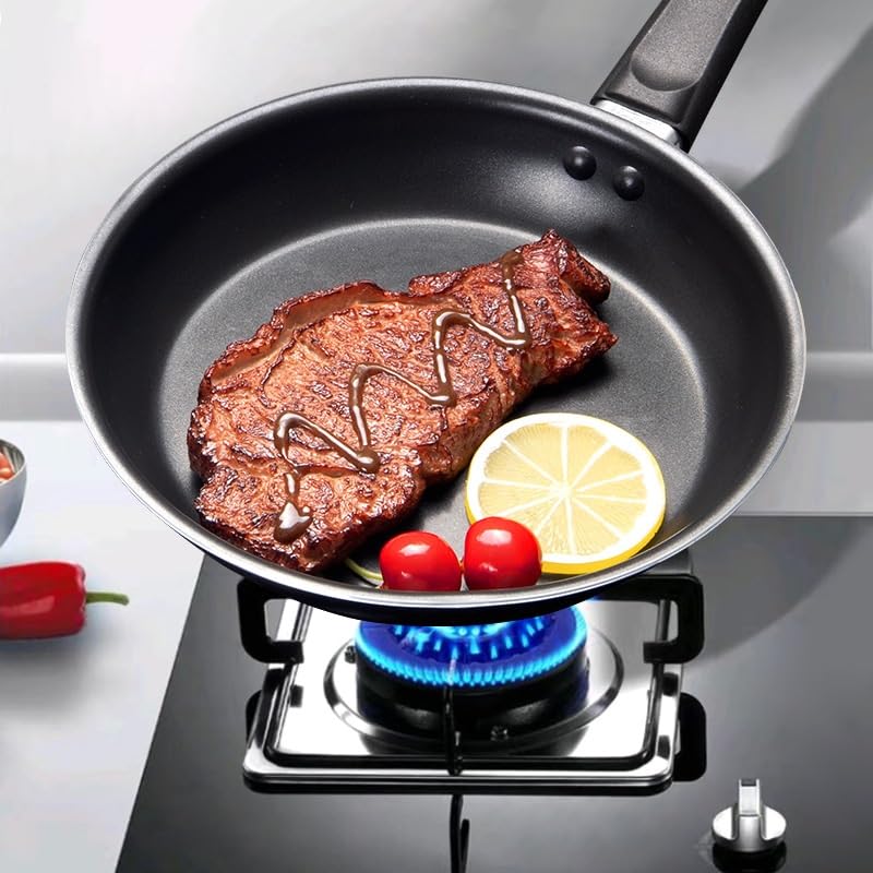 Wok redondo antiadherente 10.2 pulg aluminio clásico miniatura 4