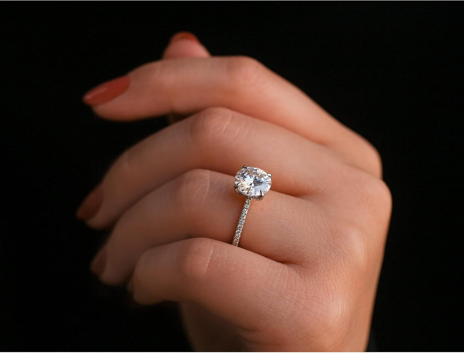 Kobelli Moissanite Wrap Basket Engagement Ring - white-gold / 6.0 / Forever One D-E-F