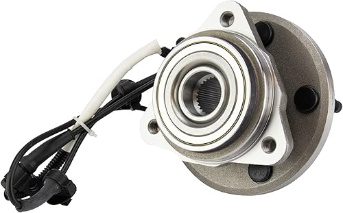 Miniatura 452 de TRQ - Juego de conjunto de rodamiento y cubo de rueda delantera (2 piezas)