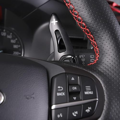 Miniatura 7 de JHO Paleta de extensión de palanca de cambios para volante de automóvil para Ford Explorer 2020 2021 Base XLT Limited Platinum Accesorios interiores