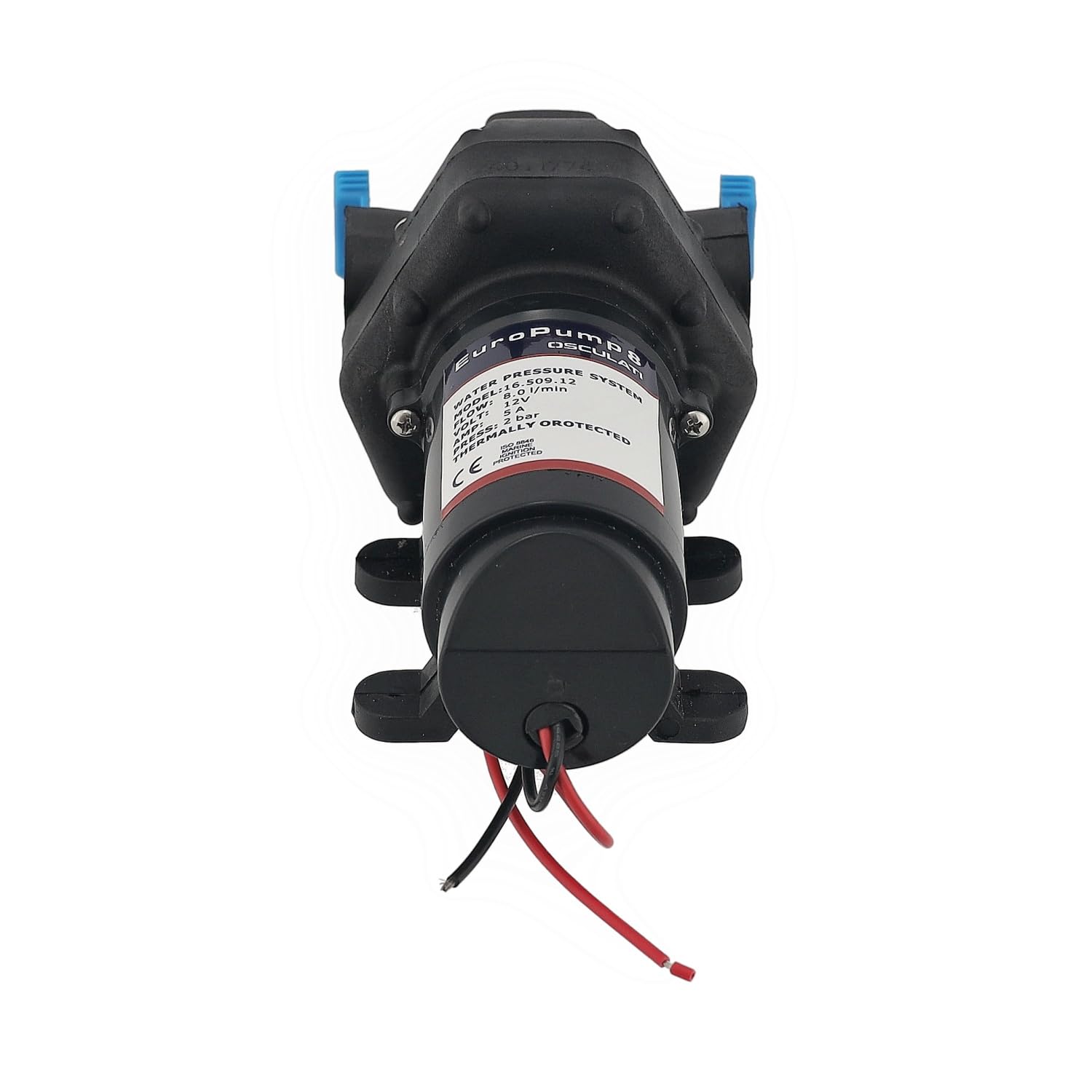 12 Volt Frischwasserpumpe Europump 8 Liter/min oder 11 Liter/min für Boot
