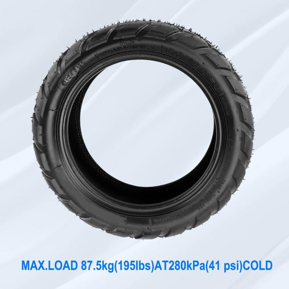 80/60‑6 Tubeless Tire Vacuum Tire Rubber for 6" Rim Electric Scooter Go Karts ATV Motorcycle ATV Quad Replacement Wheel No Tube fit for 9" Outer Tyre Speedway Tyre