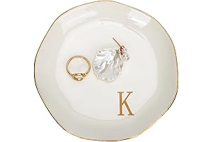 FUNARTY Ceramic Small Bedroom Decor Tray - Jewelry Dish