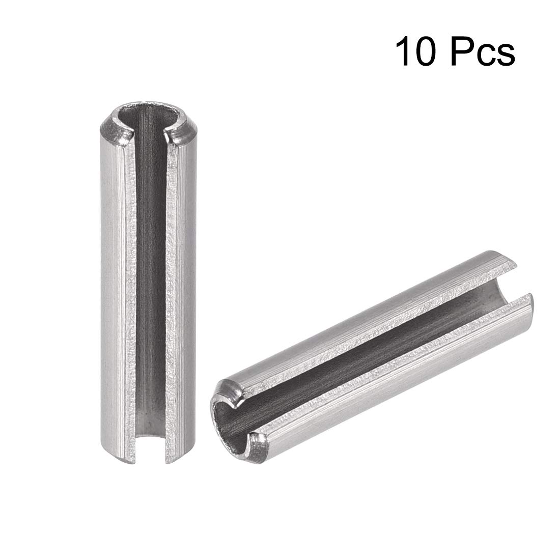 Uxcell M3 X 30mm Slotted Spring Pins - 304 Stainless Steel Split Roll Dowel Pins - View #7