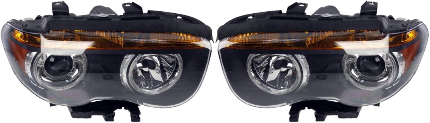 Amazon.com: Set Left & Right Genuine Xenon Headlights Amber Turn ...