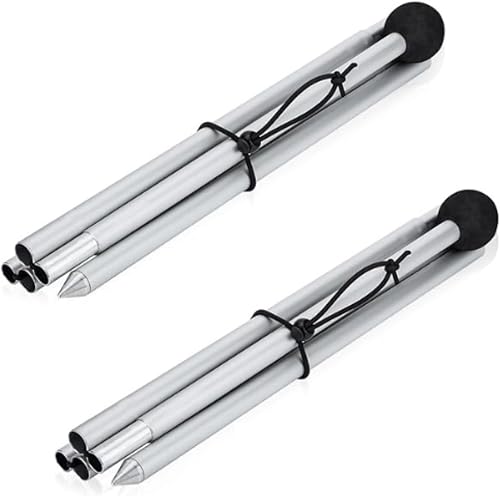 Aluminium Tent Poles – 2 Lightweight Replacement Support Poles for Pop-Up Lycra Beach Tent, Durable and Corrosion Resistant
