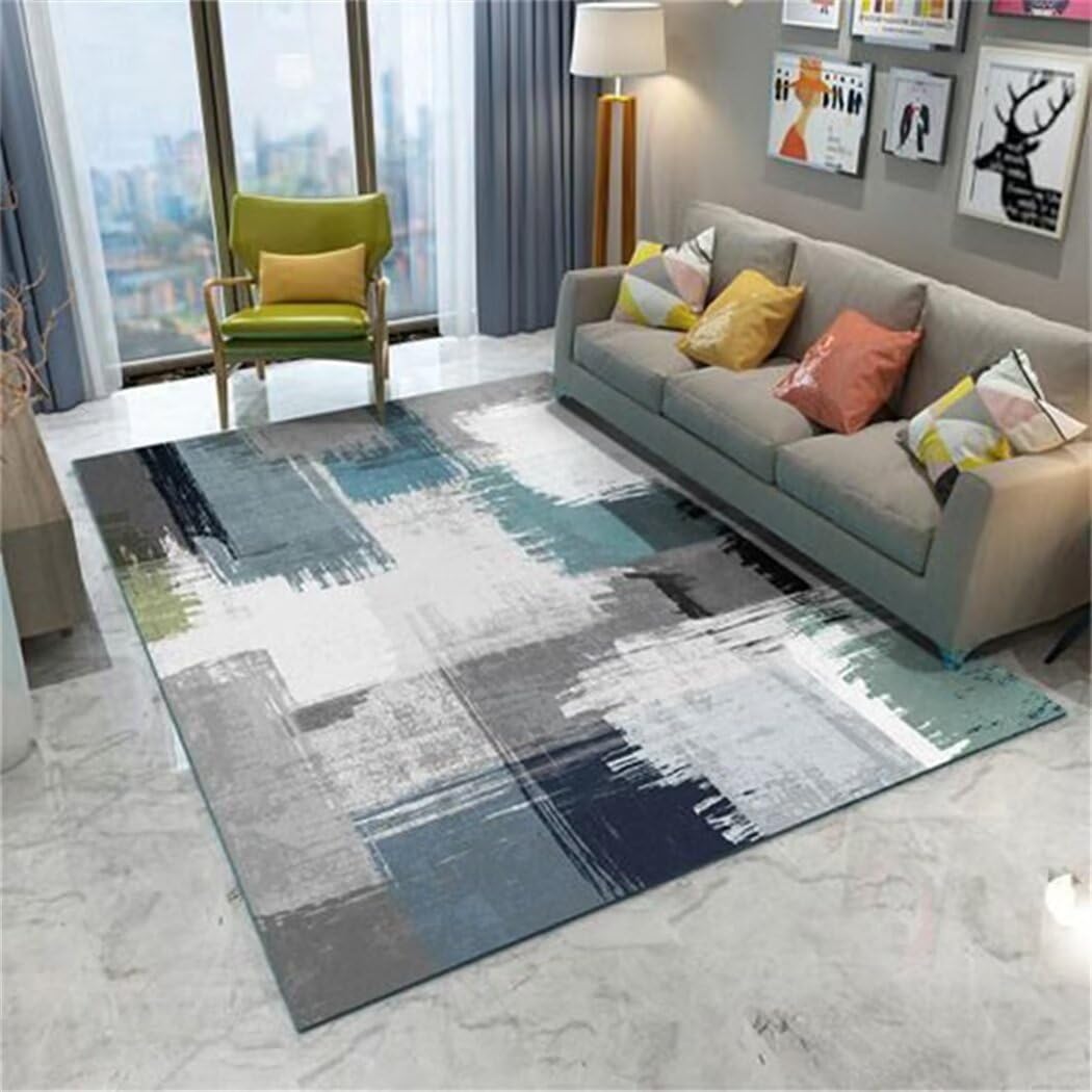 Bettumrandung Schlafzimmer Schmutzabweisend und waschbar Laufen grau Teppich Für Esszimmer Baby Teppich Junge bettumrandung Schlafzimmer Teppich Wohnzimmer weich200x250CM