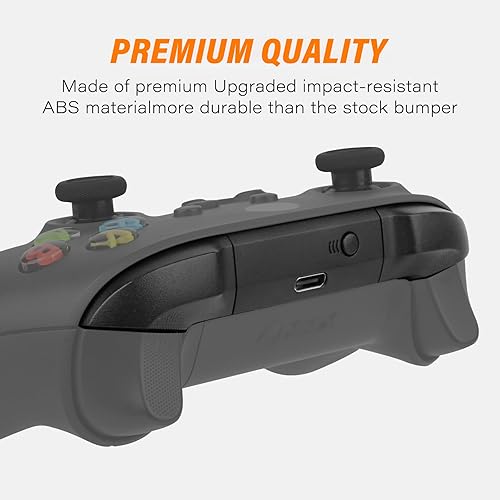 Vista 2 de TOMSIN Botón LB RB de repuesto para mandos Xbox Series XS (6 piezas) (negro)