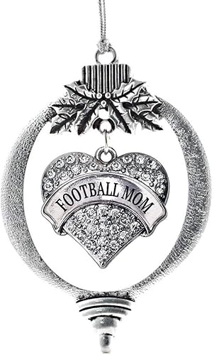 Miniatura 223 de Inspired Silver Adornos festivos de dije de corazón pave de plata con circonitas cúbicas