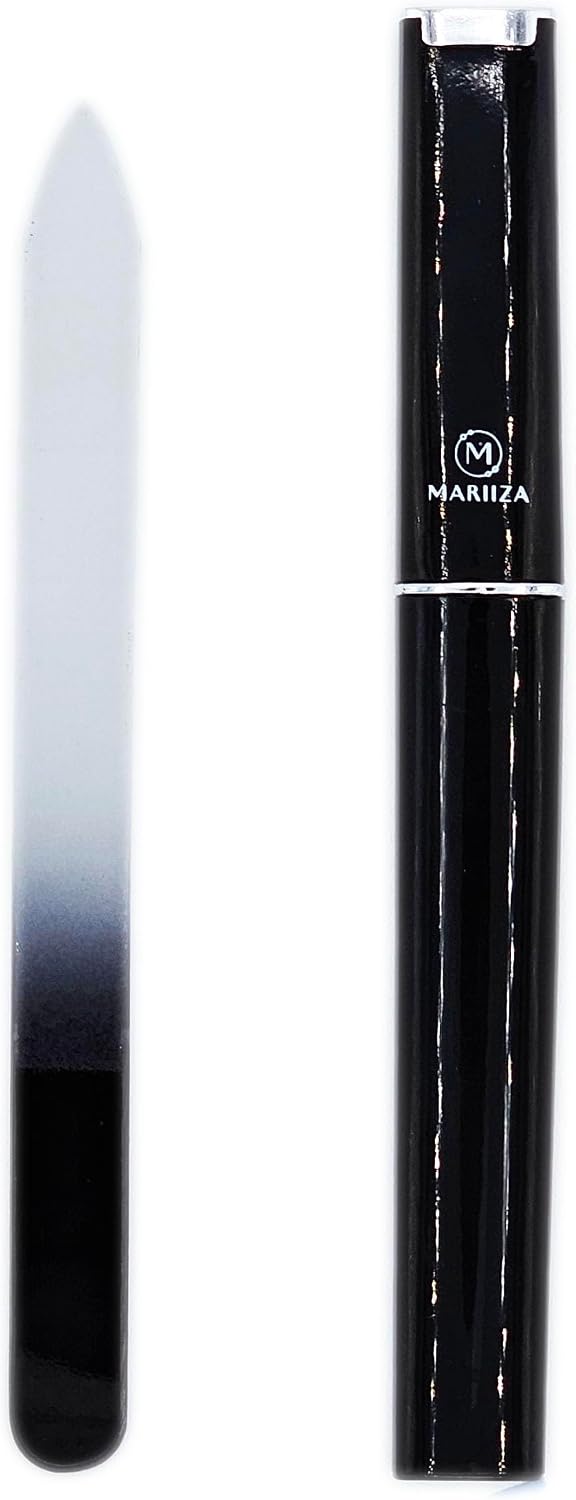 Crystal Glass Nail File with Protective Case - Durable, Gentle, Precision Filing for Beauty Enthusiasts, Manicurists, Gift Shoppers - Eco-Friendly Nail Files by Mariiza image 2