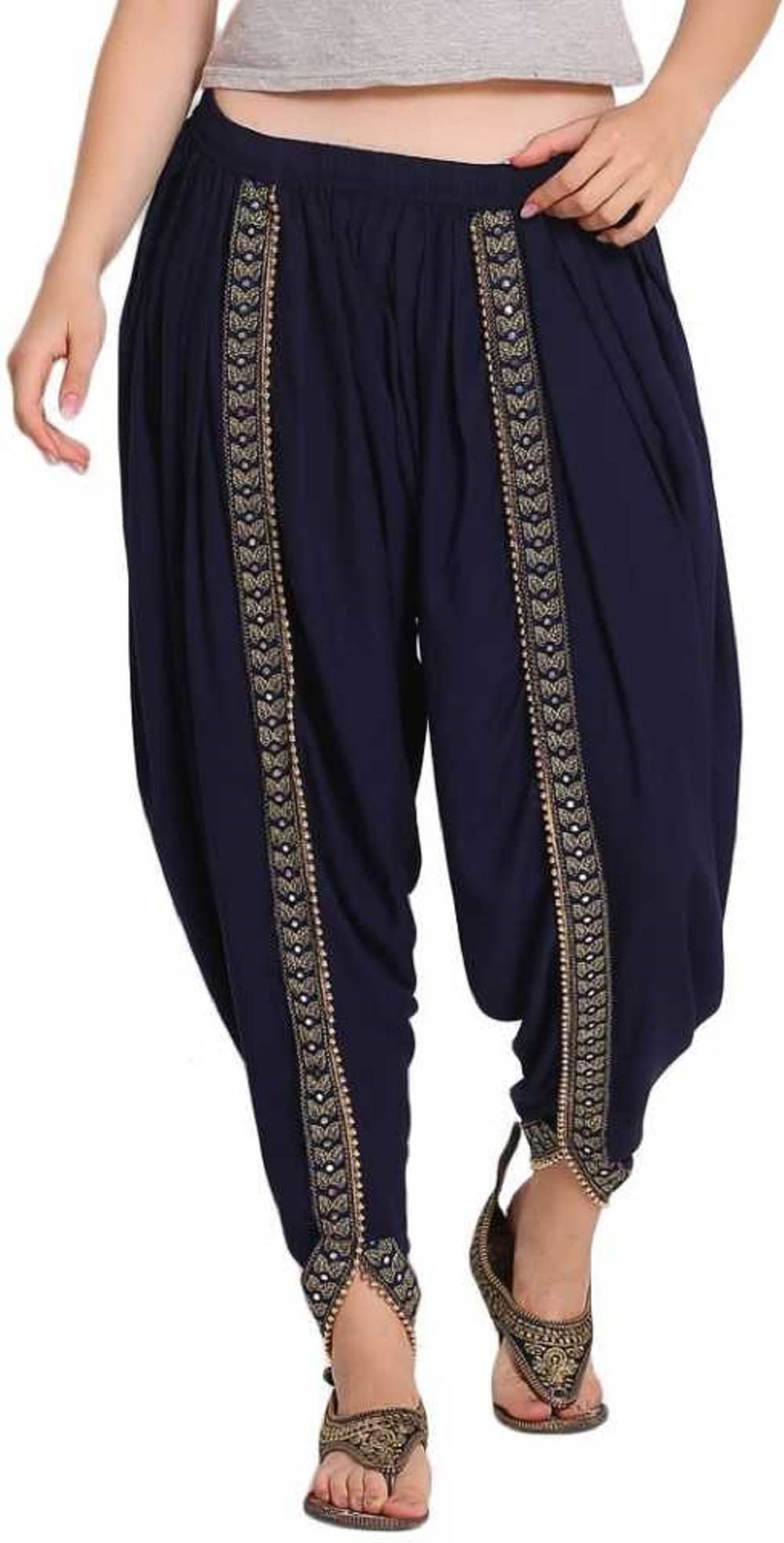 SriSarasHarem Pants/Dhoti for Women Free Size (28 Till 36)