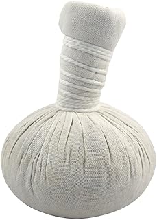 TOA supply White Thai Spa Massage Body Muscle Join Pain Therapy Compress Herbal Ball- 2pcs Set