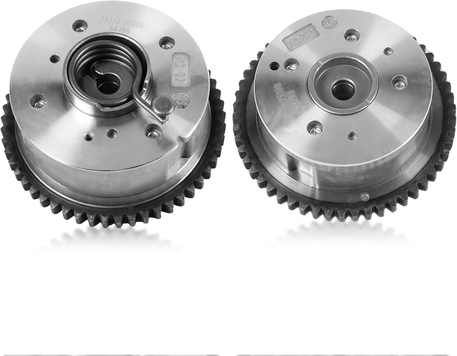 Intake Exhaust Camshaft Timing Gears VVT Timing Camshaft Adjusters Fit for 2010-2014 Genesis Coupe 2.0L, Fit for 2010-2012 Santa Fe 2.4L, Replace OE 24350-25000 24370-2G000