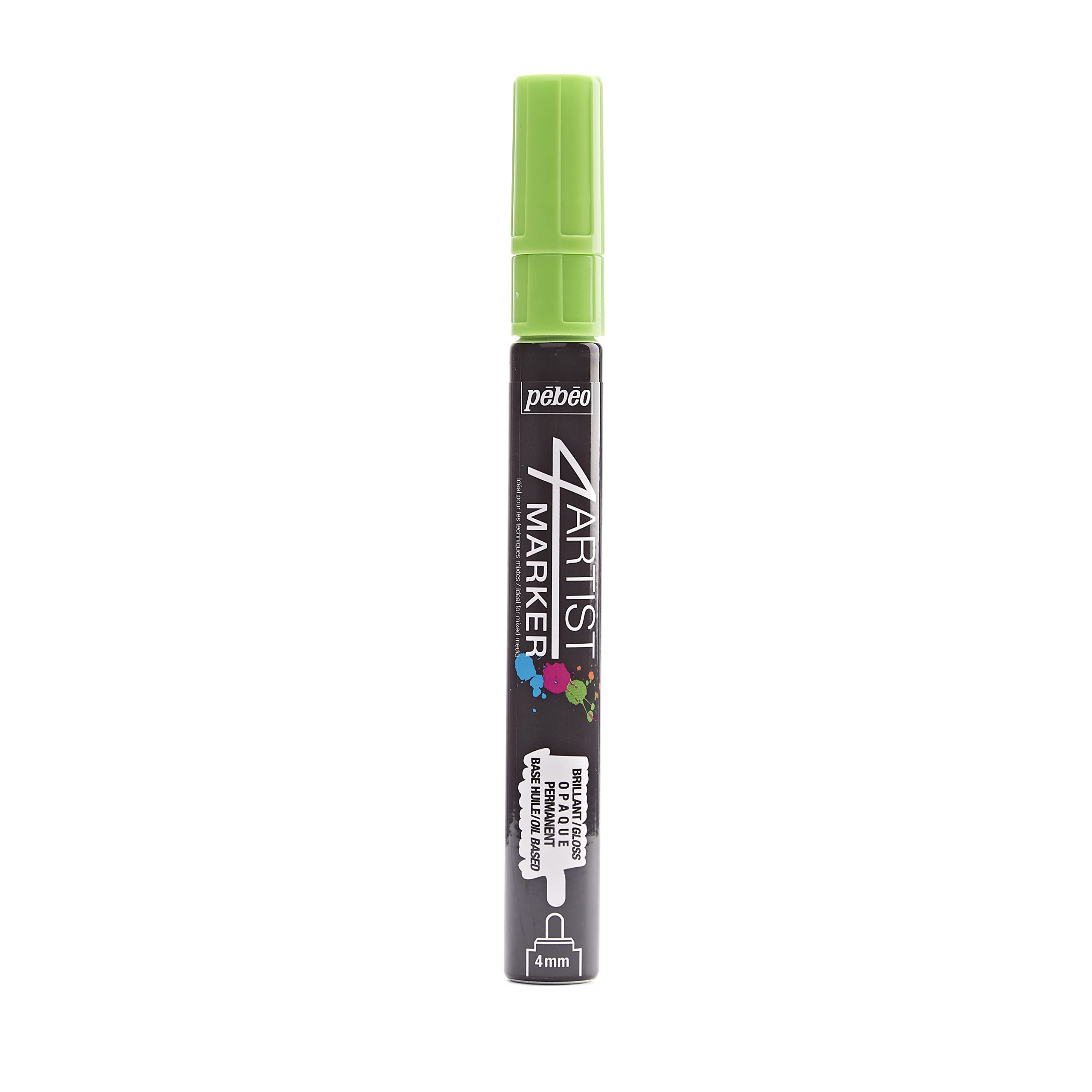 Pebeo 4Artist Light Green Marker - 4mm, Round