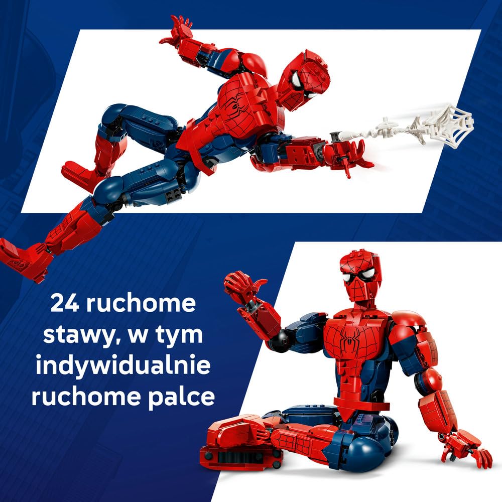 LEGO | Marvel Figurka Spider-Mana 76346 | Kolekcjonerska figurka, Spider-Man: Całkiem nowy dzień, prezent dla fana Marvela 12+, zestaw klocków, 813 elementów