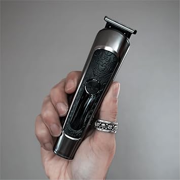 The Beard Struggle Varangian Beard Trimmer 6-in-1 for Hair, Beard, Body & Beyond, Titanium Blade, 17 Length Adjustable Blade with Digital LED Display, Cordless Clipper