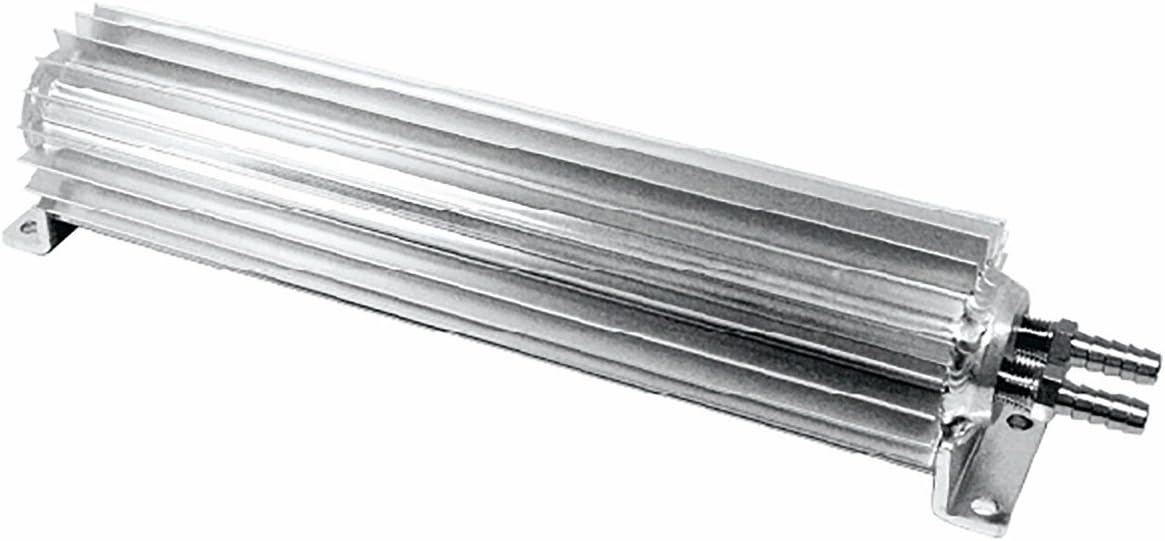 15" Finned Aluminum Dual Line Transmission Cooler - Compatible/Replacement for Chevy/Ford/Mopar