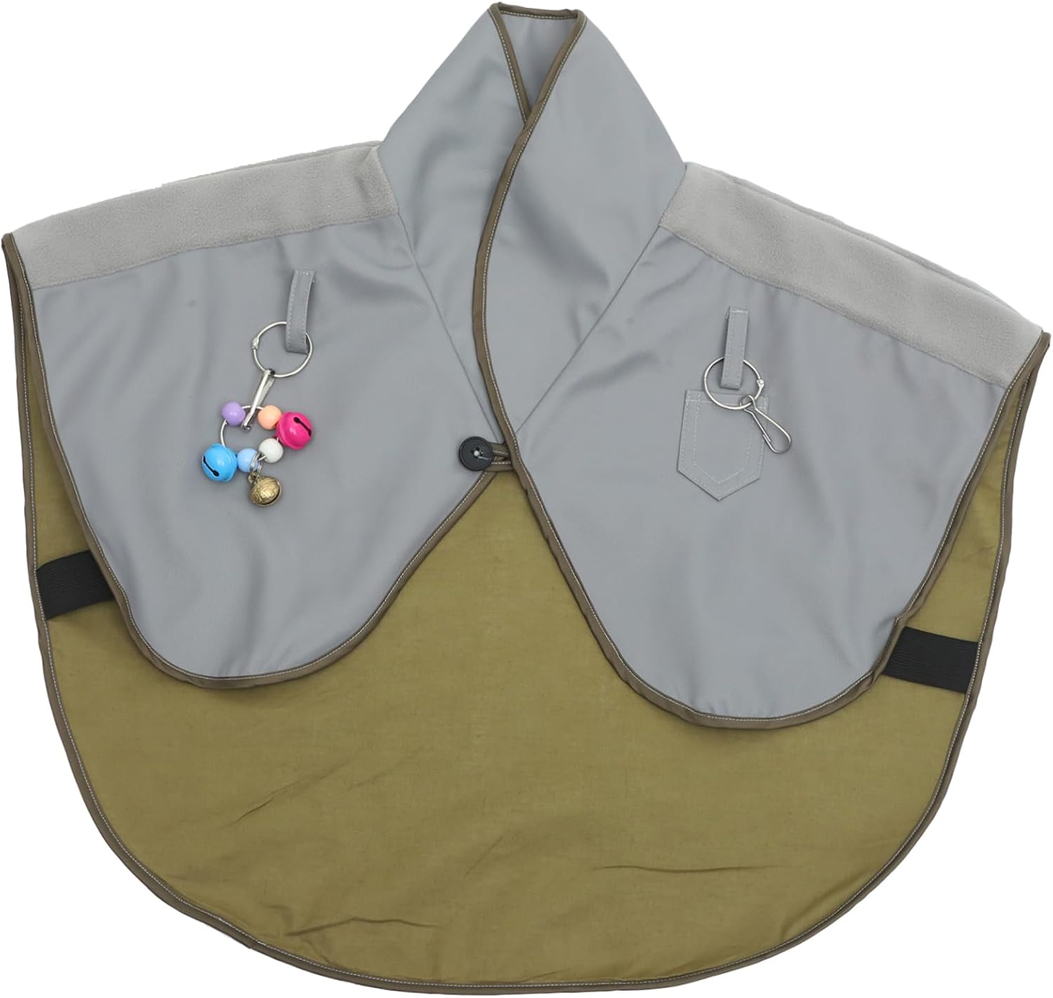 TOYANDONA Bird Shoulder Protector Shawl Reusable Parakeet Diaper Pad with Button Design Scratch Support for Cockatiels Sun Conures Lovebirds Present for Bird