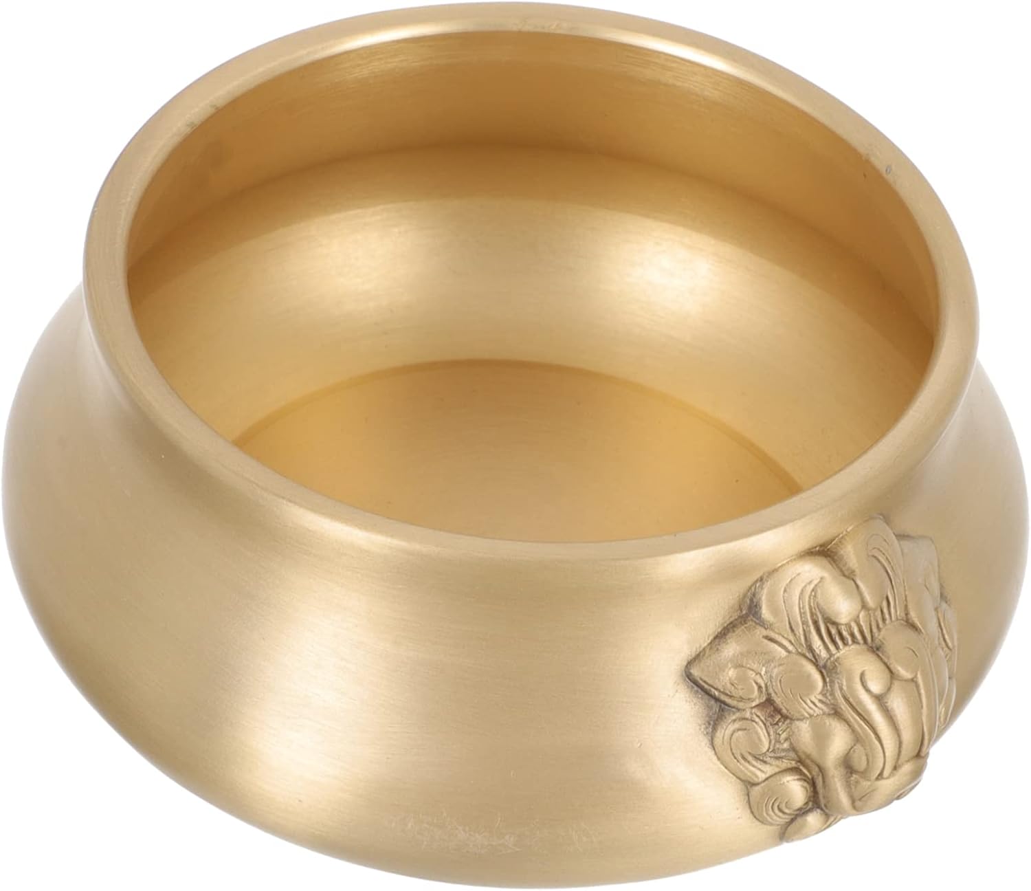 Brass Wealth Bowl Decorative Cornucopia Treasure Basin for Home Office Retro Style Tabletop Decor Meaningful Friends and Family Luck and Blessings