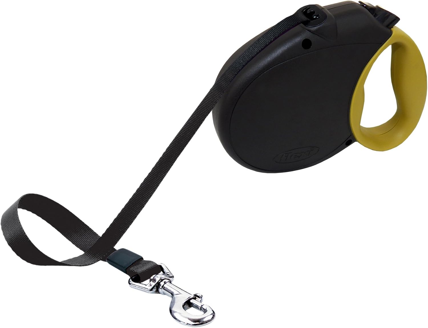 flexi Freedom Retractable Belt Dog Leash, Large, Black/Olive Green, 16-Feet Long, Supports up to 110-Pounds