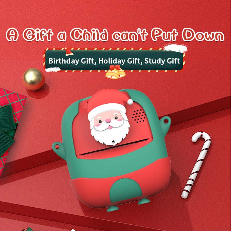 Children's camera instant photo printer, equipped with 32G card and printing paper - Image 2