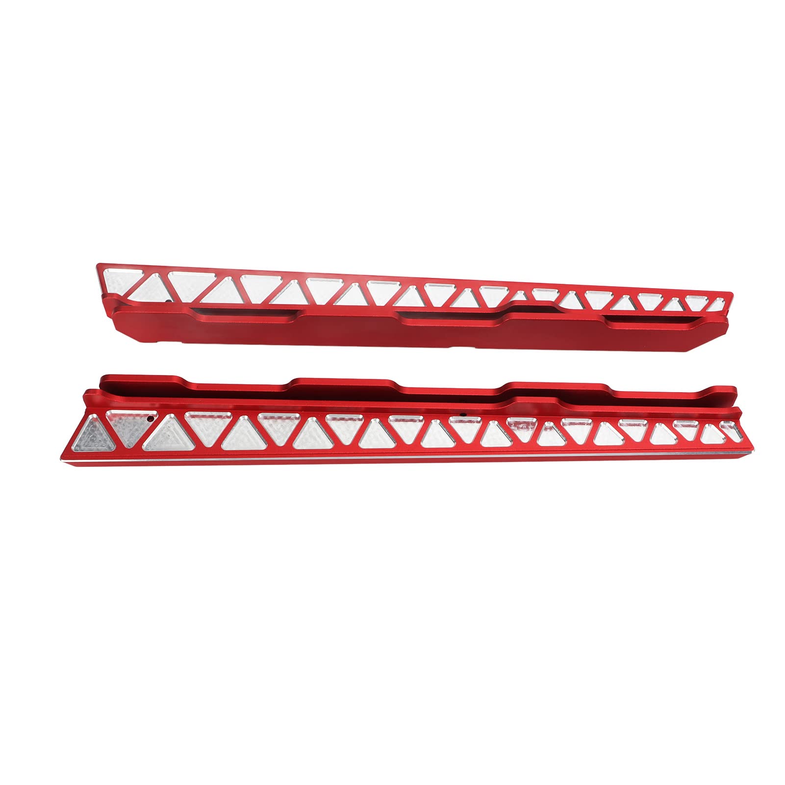 Pedal lateral de metal, deslizador de roca para SCX6 1/6 (Roja)