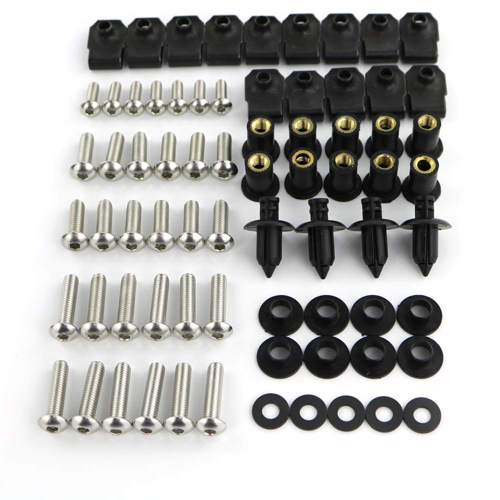 Xitomer Full Fairing Bolt Kit (Matte Black) - Complete Mounting Hardware For Ducati 749/999 2003-2006 - View #2